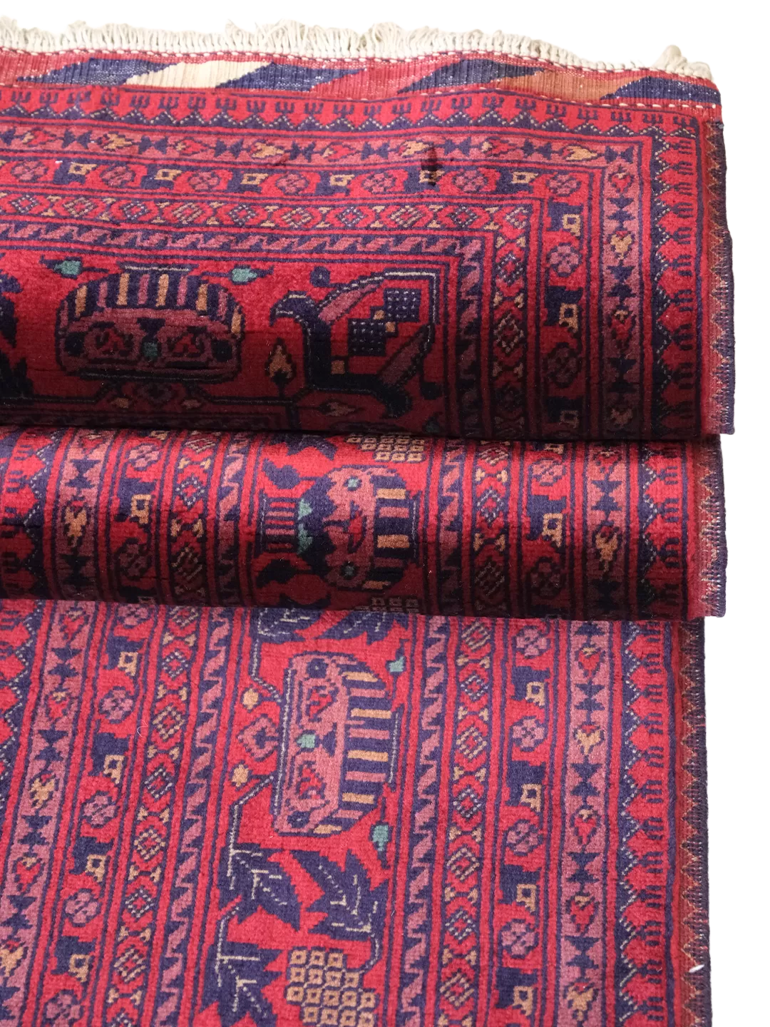 Afgan Halı   %100 Saf Yün   2.95× 2.01 =5.92m2  35x45ilmek