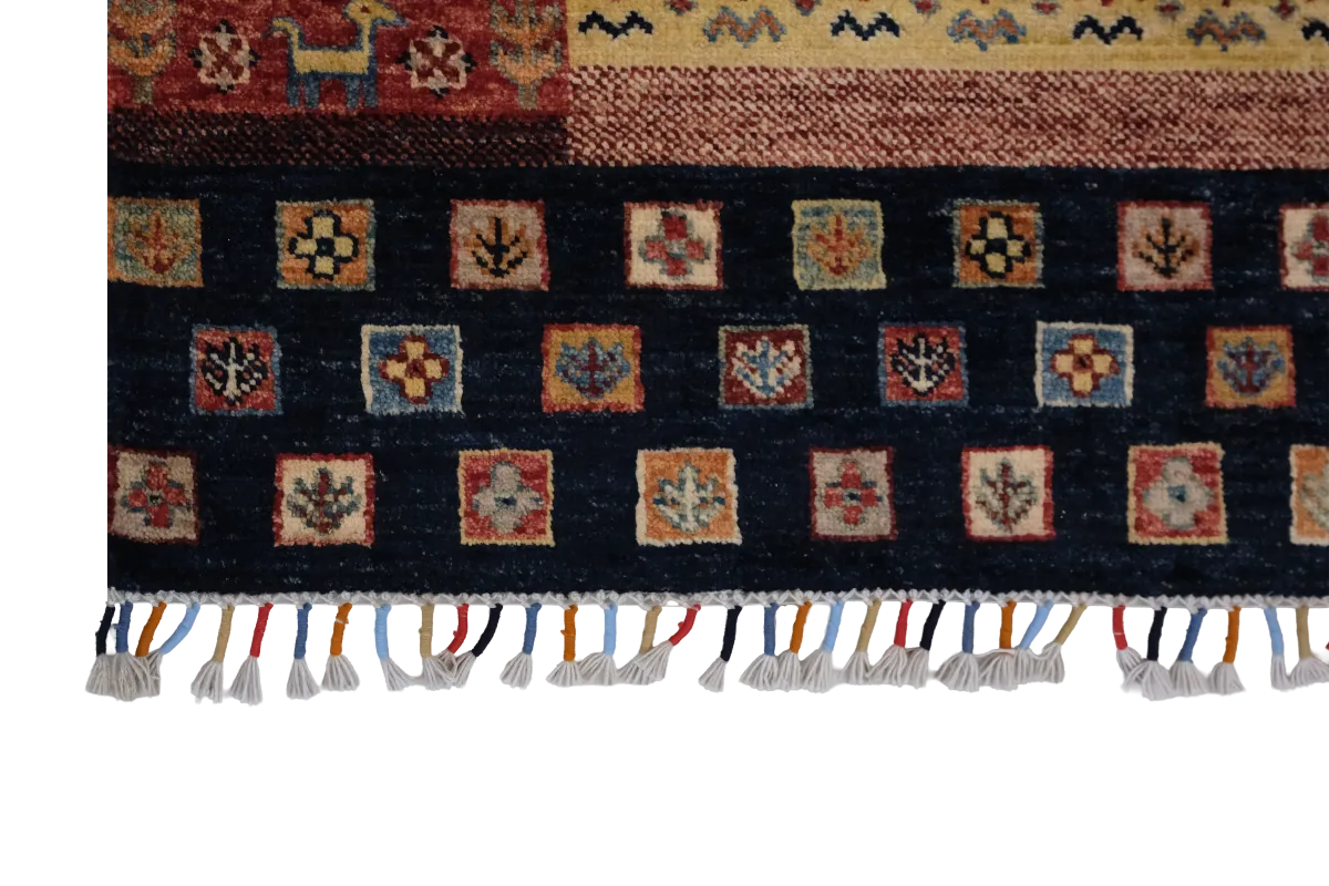 Afgan Halı  %100 Saf Yün  1.85x.1.27= 2.30m2  35x40 ilmek